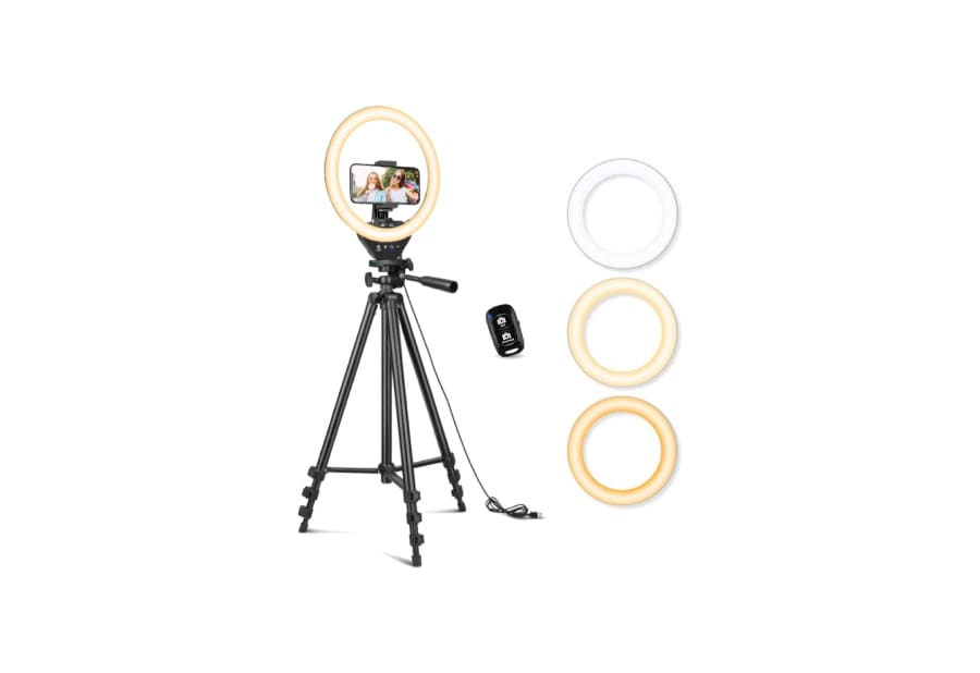 Sensyne 10'' Ring Light with 50'' Extendable Tripod Stand