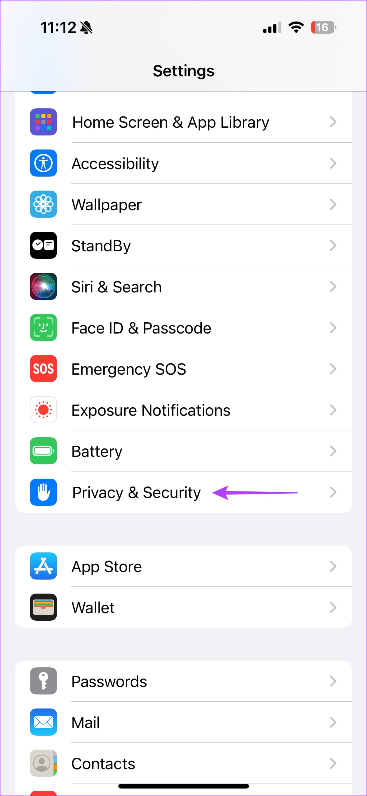 iPhone settings to change 6