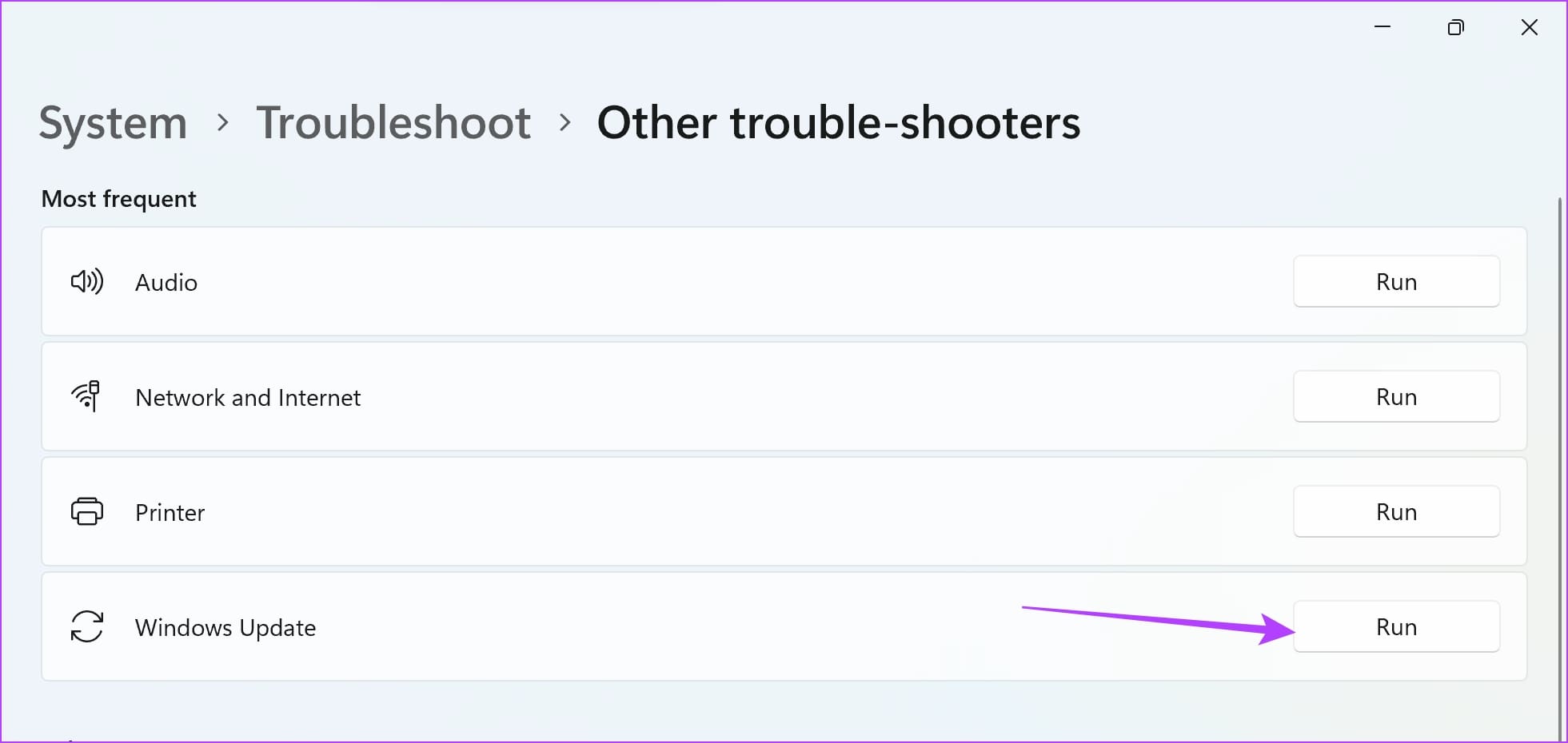 Windows Update Troubleshooter 1