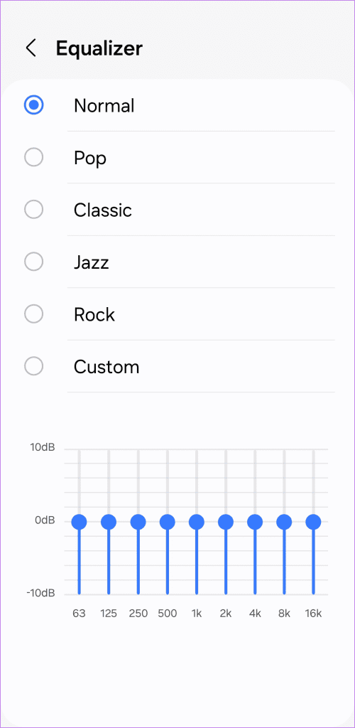 Adjust Equalizer on Samsung Phone