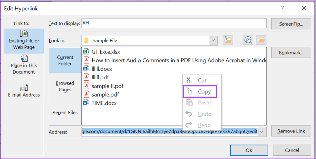 best ways to extract a URL from hyperlinks in Microsoft Excel 4