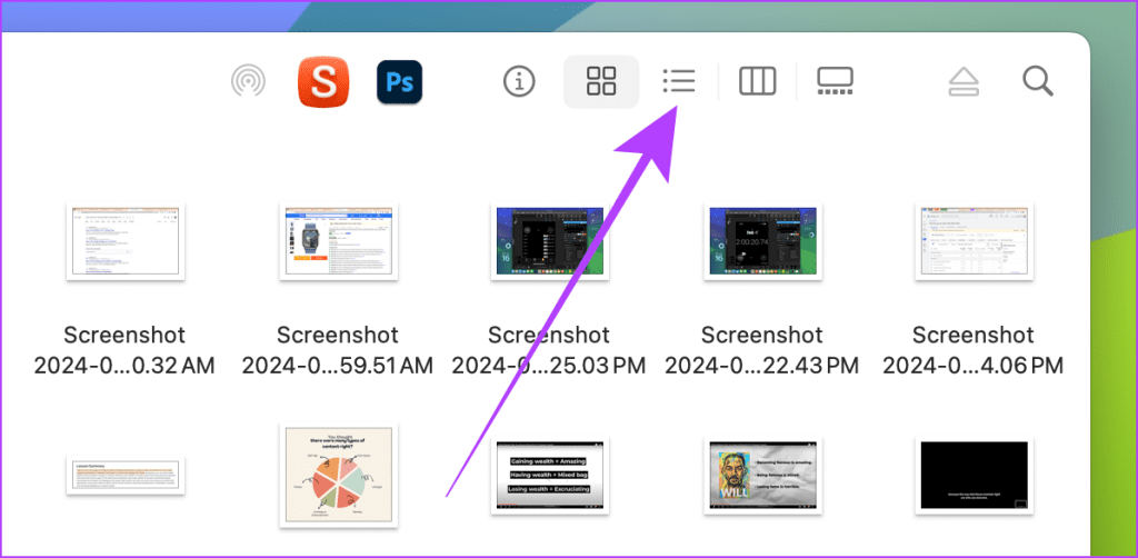 Change Item View in Finder on Mac