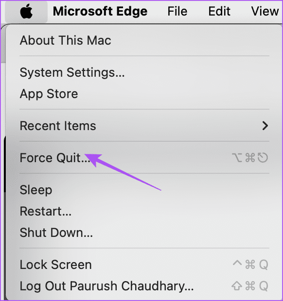 force quit apple logo mac 1