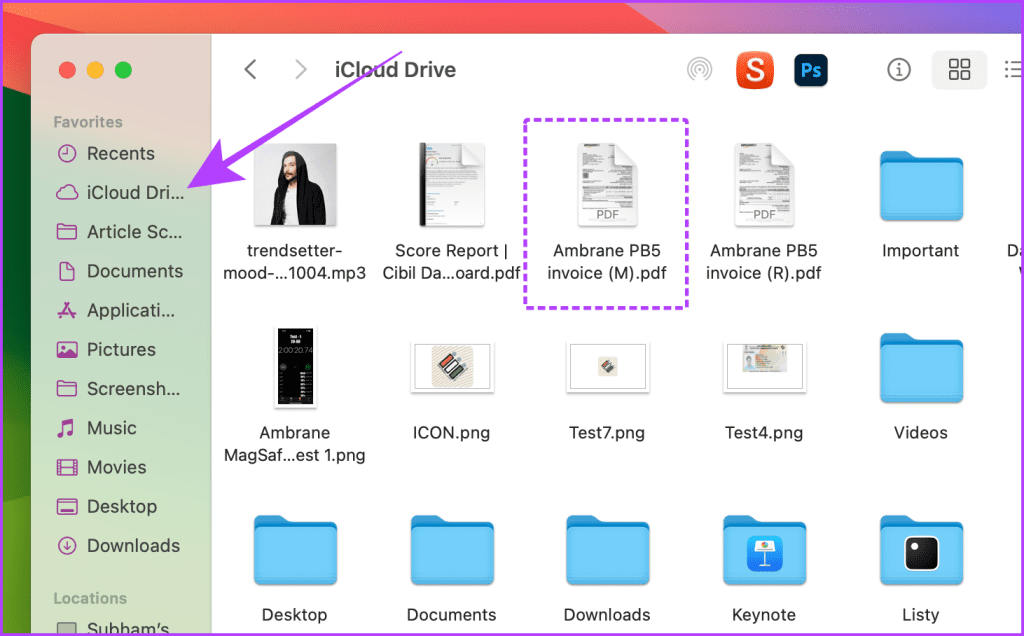 iCloud Drive on Mac