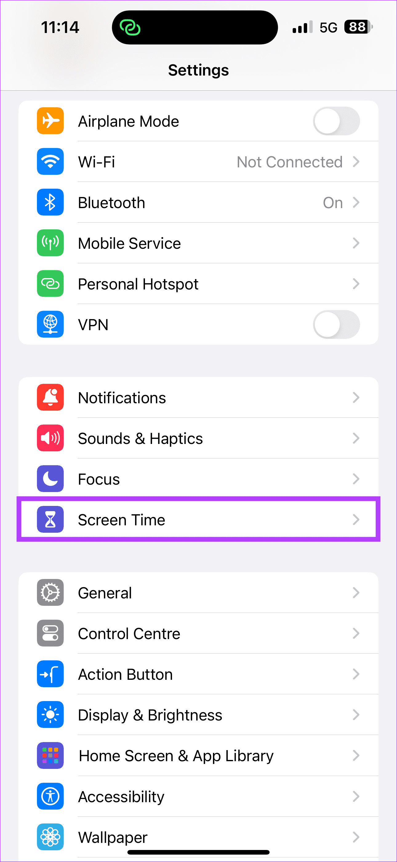 Tap Screen Time