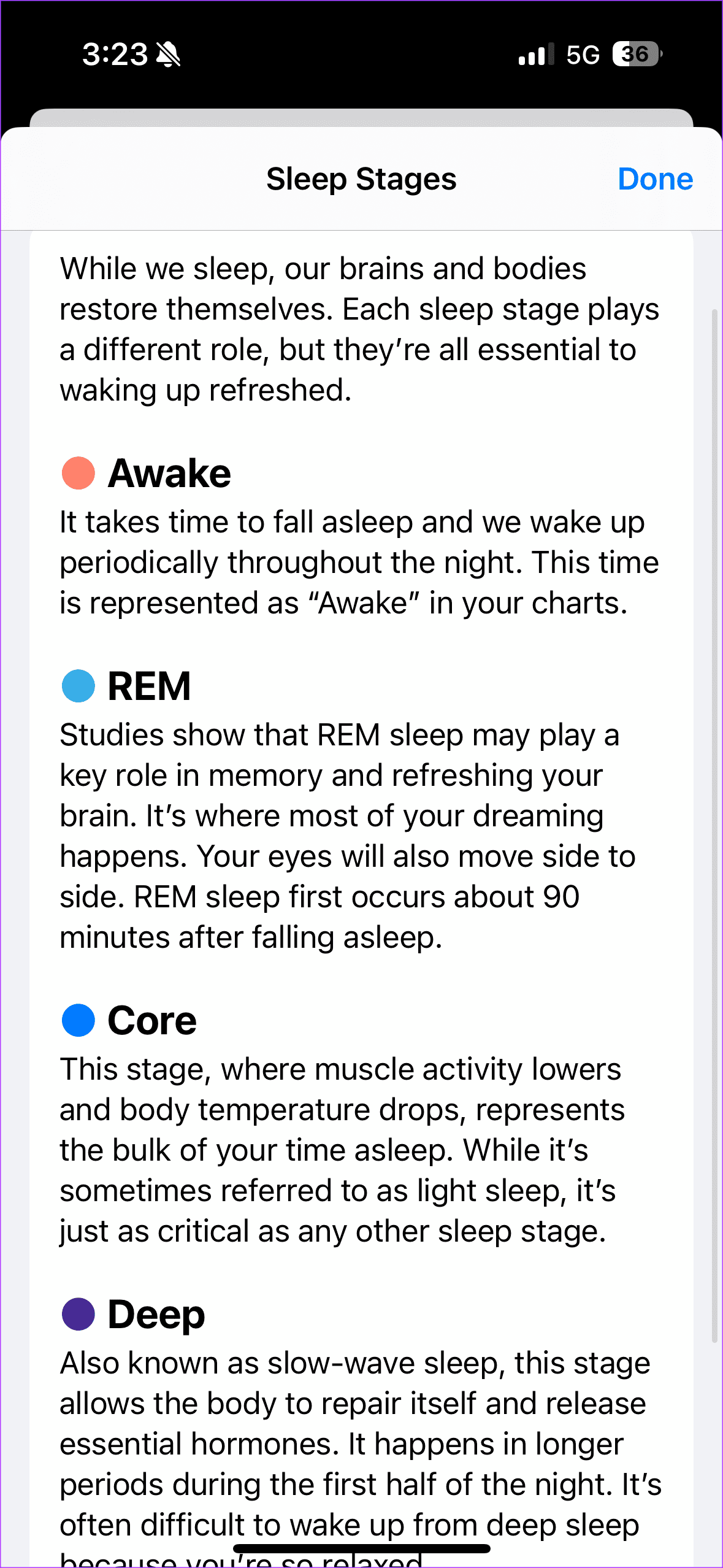 Health App for Sleep