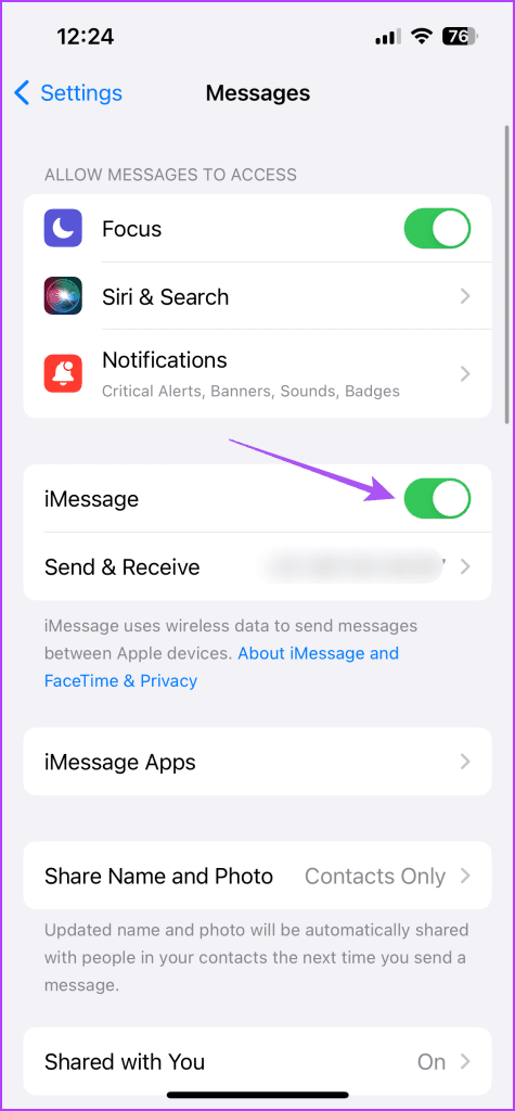 imessage disable iphone