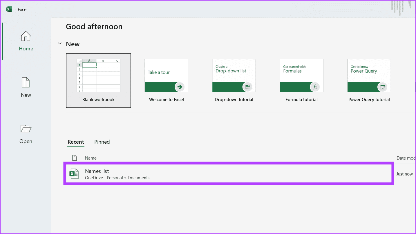 Launch the spreadsheet in which you wish to combine two columns or create a new one