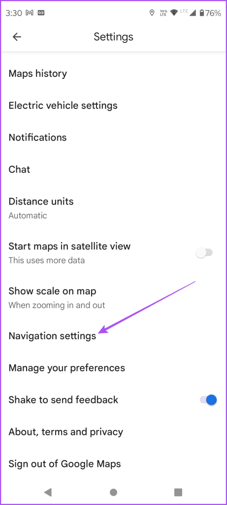 navigation settings google maps 1