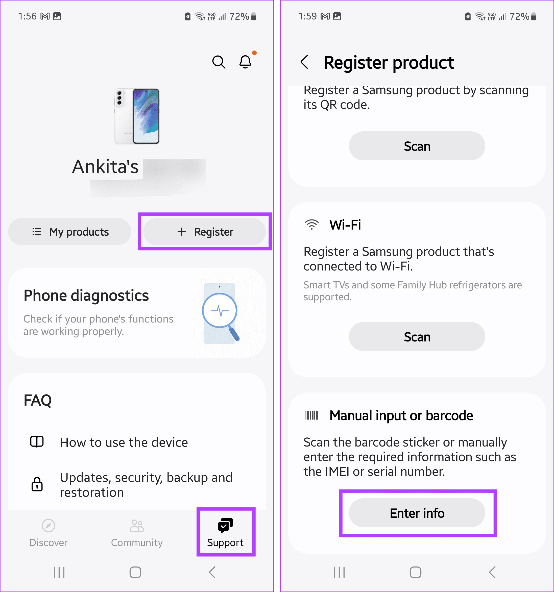 Open Samsung Members app