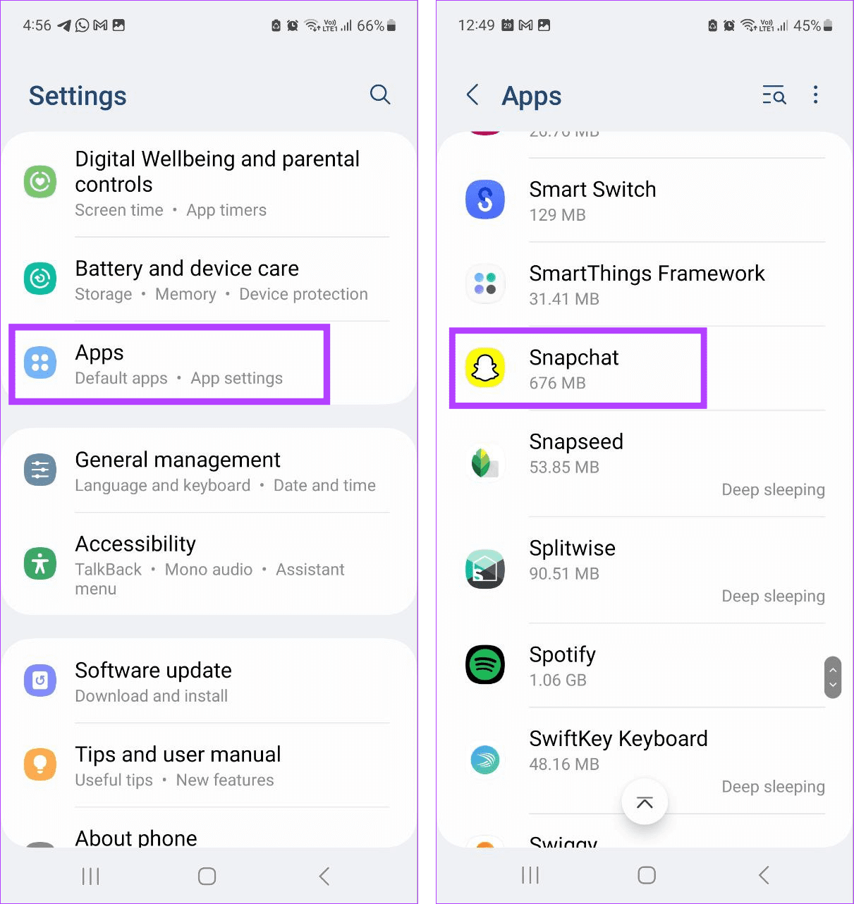 Open Snapchat app settings 2