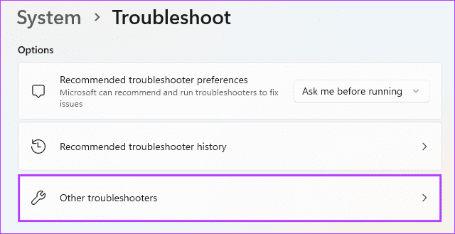 Other windows troubleshooters