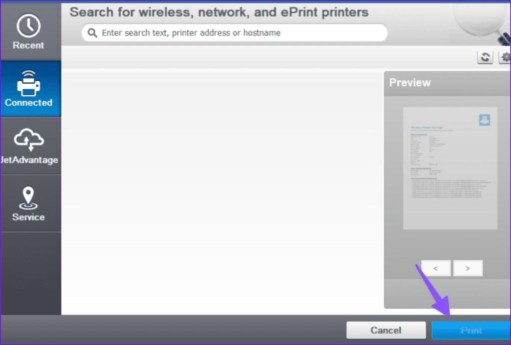 Print a test page on Windows and Mac 8