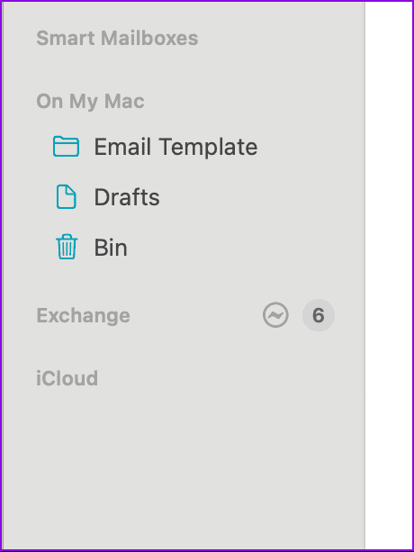 select mailbox mail app mac