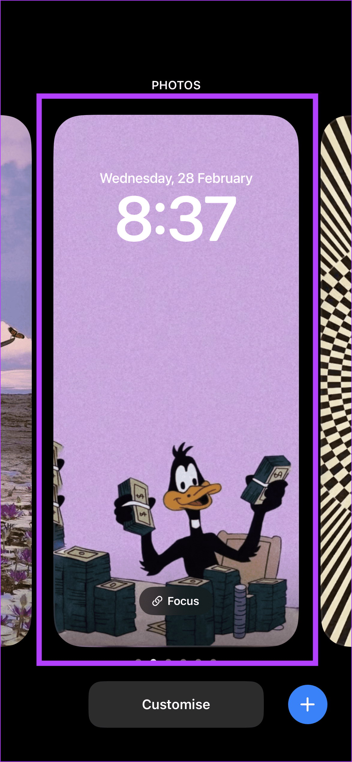 Select the new lock screen