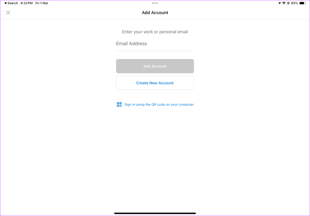 set up Outlook on iPad 8