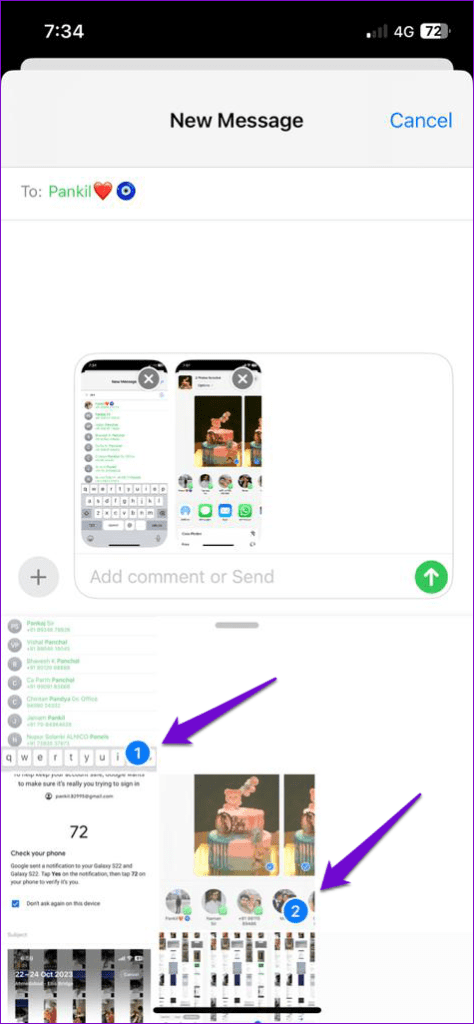 Share Photos in Messages App on iPhone