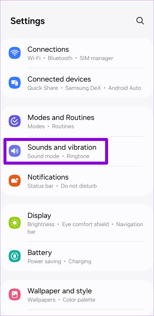 Sounds and Vibration Menu on Android 500x1024 1